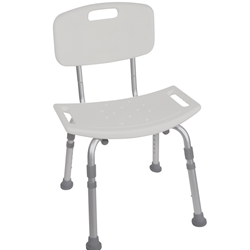 Drive Medical Deluxe Aluminum Shower Chair  With Tool-free Removable - 4/cs Back