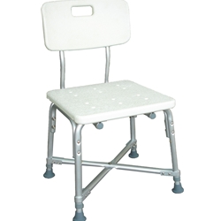 Drive Medical Deluxe Bariatric Shower Chair with Cross-Frame Brace  With Tool-free Removable Back - 1/cs & 2/cs