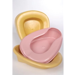 NDC Bed Pan, Rose, Commode Style, Stackable, Disposable, 50/cs