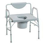 Drive Deluxe Bariatric Drop-Arm Commode