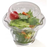 Cambro Disposable Dome Cover Lids for 5 oz. Swirl Bowls (1000/cs) - Clear