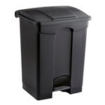 Safco Products Plastic Step-On - 17 Gallon Waste Basket - Tan & Black