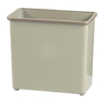 Safco Products Rectangular Wastebasket, 27-1/2 Qt. - 3/cs - Various Colors