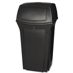 Rubbermaid Ranger Fire-Safe Container, Square, Structural Foam - Push Door, 35 gal. - Various Colors