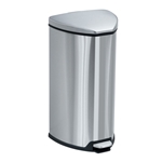 Safco Products Stainless Step-On 4, 7, & 10 Gallon Receptacle