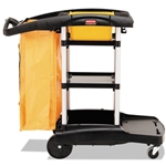 Rubbermaid High Capacity Cleaning Cart, Black