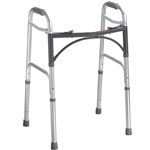 Drive Medical Deluxe Folding Walker, Two Button - Junior & Adult - 4/cs