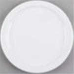 Cambro 9" Ceramic Plate - 24/cs - White