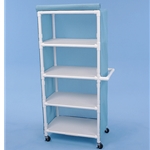 Healthline Four Shelf Cart, 32" x 20" Shelves