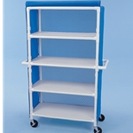 Healthline Four Shelf Cart, 42" x 20" Shelves