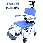 Aluminum Tilt Shower Commode Chair