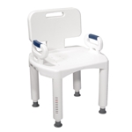 Drive Medical Shower Chair with Removable Back, Legs, and Arms