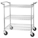 Chrome Wire Shelving Cart