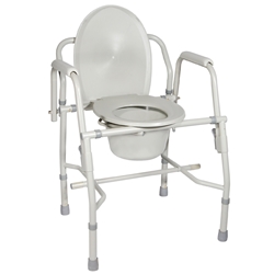 Drive Deluxe Steel Drop-Arm Commode