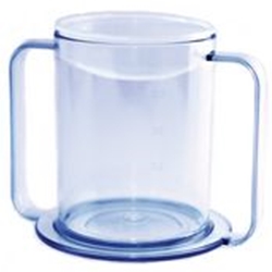 Sammons Preston Clear 2-Handle, 12 oz. Mug