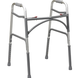 Drive Medical Bariatric Aluminum Folding Walker, Two Button - 1/cs