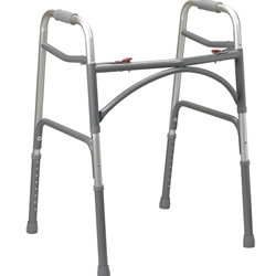 Drive Medical Bariatric Aluminum Folding Walker, Two Button - 1/cs