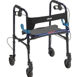 Drive Medical Clever-Lite Walker, Adult, with 8" Casters