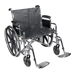 Drive Medical Bariatric Sentra EC Heavy-Duty Wheelchair - Weight Capacity 450 lbs.