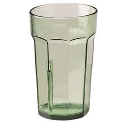 Cambro Laguna® Tumblers 6oz.-12oz. 36/Cs - Clear & Green