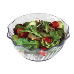 Cambro 5oz. & 13oz. Swirl Bowls - 24/cs - Clear,Black & White
