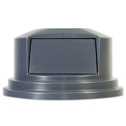 Rubbermaid Round Brute Dome Top Lid for 55 gal. Waste Containers, 27 1/4" dia. - Gray