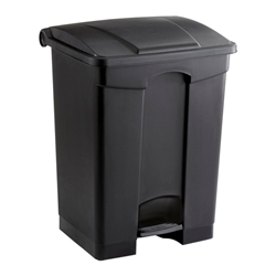 Safco Products Plastic Step-On - 17 Gallon Waste Basket - Tan & Black