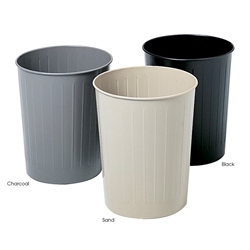 Safco Products Round Wastebasket, 23-1/2 Qt. - 6/cs - Various Colors