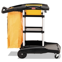 Rubbermaid High Capacity Cleaning Cart, Black