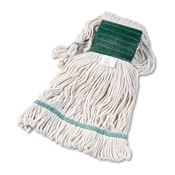 Boardwalk Super Loop Wet Mop Head, Cotton/Synthetic, Medium Size - White & Various Colors - 1/ea or 12/cs