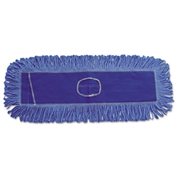 Boardwalk Mop Head, Dust, Looped-End, Cotton/Synthetic Fibers, Blue - Various Sizes