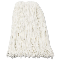 Boardwalk Premium Cut-End Wet Mop Head, Rayon, 16oz., 20oz., & 24oz. - White - 12/carton