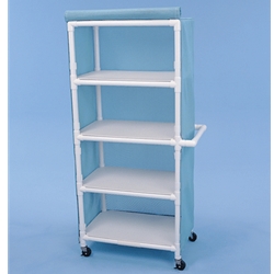 Healthline Four Shelf Cart, 32" x 20" Shelves