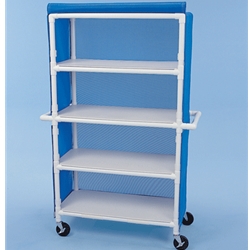 Healthline Four Shelf Cart, 42" x 20" Shelves