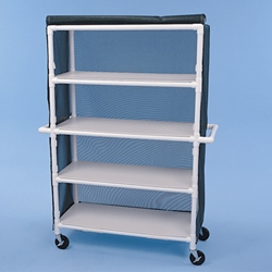 Healthline Four Shelf Cart, 48" x 20" Shelves