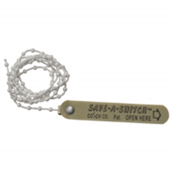 Callcare Save-A-Switch white bead chain 10/pkg