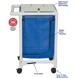 MJM SINGLE BAG HAMPER W/ FOOT PEDAL