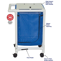 MJM SINGLE BAG HAMPER W/ FOOT PEDAL