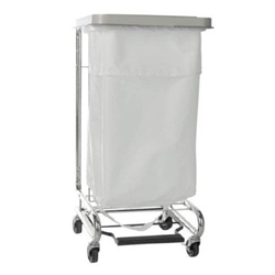 Hamper Stand McKesson General Purpose Rectangular Opening 30 to 33 gal. Capacity Foot Pedal Self-Closing Lid