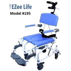 Aluminum Tilt Shower Commode Chair