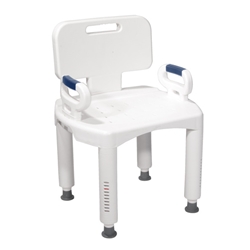 Drive Medical Shower Chair with Removable Back, Legs, and Arms