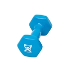 CanDo Vinyl Dumbbell, Light Blue (4 lb), Each