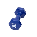 CanDo Vinyl Dumbbell, Blue (5 lb), Each