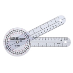 Baseline Plastic Goniometer - 360 Degree Head - 8 inch Arms: