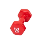 CanDo Vinyl Coated Dumbbell, Red (6 lb), Each