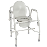 Drive Deluxe Steel Drop-Arm Commode