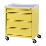 Harloff ETC Line Four Drawer Economy Treatment Cart