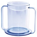 Sammons Preston Clear 2-Handle, 12 oz. Mug