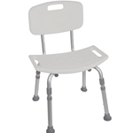 Drive Medical Deluxe Aluminum Shower Chair  With Tool-free Removable - 4/cs Back