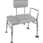 Drive Medical Padded Transfer Bench  Tool-free Assembly Back, Legs and Arms - 1/cs & 2/cs